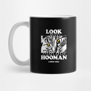 Look Into My Eyes Hooman: I Own You Mug